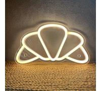 Croissant Neon Sign USB Powered Dimmable Bread Neon Light Wall Decor Bakery Light Sign for Kitchen Bakery Coffee Bar Dessert Shop