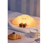 Croissant Night Light with Color Changing and Three Brightness Levels, Rechargeable Soft Silicone Lamp for Kids and Adults, Squeezable Mood Light for Bedroom Nursery Desk Decor