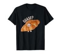 Croissant QuasoCat Meme for Women Vintage Croissant Cat Meme T-Shirt