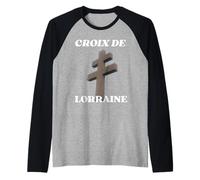 Croix De Lorraine Gaulle Résistance française Colombey Raglan Baseball Tee