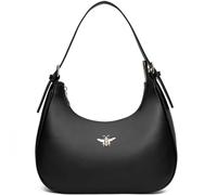 CROJUYI Small Crescent Shoulder Bags Purses for Women Retro Classic Clutch Hobo Tote Purse and Handbag Cute Crossbody Bags, Q Black, S