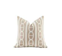 Croker Horse 2025 New 18x18'' inches Throw Pillow Cushion Covers - Pignose Horseshoe Beige Color Chenille Jacquard Embroidery Luxury Modern Style Couch Sofa Bed Pillow Cover for Living Room Bedroom