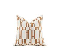 Croker Horse 2025 New 20x20'' inches Throw Pillow Cushion Covers - Orange H Letter Chenille Jacquard Embroidery Luxury Modern Style Couch Sofa Bed Pillow Cover for Living Room Bedroom