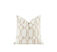 Croker Horse 2025 New 20x20'' inches Throw Pillow Cushion Covers - White H Letter Chenille Jacquard Embroidery Luxury Modern Style Couch Sofa Bed Pillow Cover for Living Room Bedroom