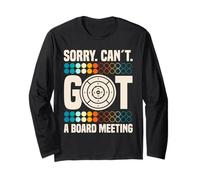 Crokinole Lover Board Game Discs Set Sorry Can´t Crokinole Long Sleeve T-Shirt