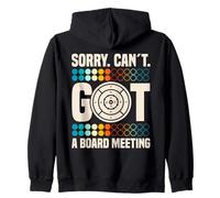 Crokinole Lover Board Game Discs Set Sorry Can´t Crokinole Zip Hoodie