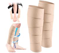 Croknit Compression Leg Wraps for Lymphedema, Adjustable Leg Wraps for Lower Leg, Shin Splint, Heavy Fatigue (Skin)