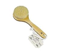 Croll & Denecke Bath Brush Round with Natural Bristles, 25cm, Stimulates Circulation