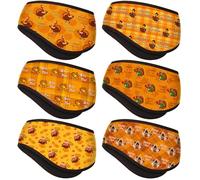 Croloose 6 Pcs Turkey Trot Thanksgiving Ear Warmer Headbands Sports for Men Women Workout Non Slip Headbands Sweat Holiday Running Sweatband Breathable Headpiece for Fitness Running Yoga Cycling