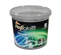 CROMAR ACRYPOL Flexiglass Mixing Bucket 10L with Lid | Heavy Duty PROGRP Builders Bucket with Measuring Chart | Premium Plastic Bucket | Container Tub for Mixing