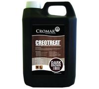 Cromar - Alphachem Creotreat Oil-Based Timber Treatment & Stain - Fast Drying - Outdoor Wood Protection - Dark Brown, 20L