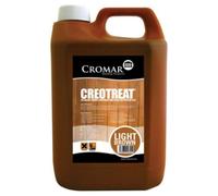 Cromar - Alphachem Creotreat Oil-Based Timber Treatment & Stain - Fast Drying - Outdoor Wood Protection - Light Brown, 4L