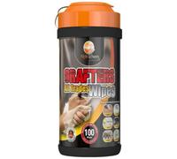 Cromar Alphachem Grafters All Trades Wipes - Pack Of 100 - Cleaning Wipes With Aloe Vera Moisturiser - Professional Builders Wipes