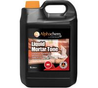 Cromar Alphachem Liquid Mortar Tone - Iron Oxide Based Liquid Dye - Permanent Color In Mortar - Rendering & Concrete - Red, 5L