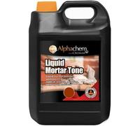 Cromar Alphachem Liquid Mortar Tone - Iron Oxide Based Liquid Dye - Permanent Color In Mortar - Rendering & Concrete - Brown, 5L