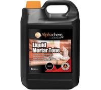 Cromar Alphachem Liquid Mortar Tone - Iron Oxide Based Liquid Dye - Permanent Color In Mortar - Rendering & Concrete - Black, 5L