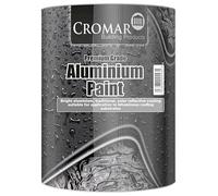 CROMAR Aluminium Paint Contractors Grade - Premium Solar Reflective Coating for Bituminous Roofing | Ideal for Steel and Corrugated Iron Surfaces | Bitumen Based Paint | 5L