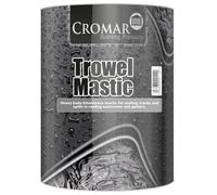Cromar Bitumen Trowel Mastic Roof Sealant Roofing Repair Waterproofing - Black, 5L