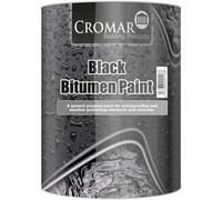 Cromar Black Bitumen Paint Waterproof Weatherproof Corrosion Resistant 5 Litre