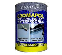 Cromar Grey Cromapol Acrylic Fibre Reinforced Roof Coat Sealant Paint 2 x 5Kg