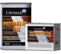Cromar Patination Oil 1L - Protective Coating For Lead Sheet & Flashings - Reduces White Carbonate Stains - Brown, Gold Liquid