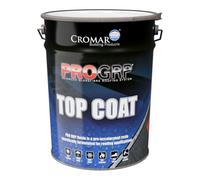 Cromar Pro Grp Topcoat - Progrp Roofing Topcoat - Fire-Retardant Isophthalic Roofing Topcoat - Weather Resistant - Dark Grey, 20Kg