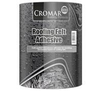 CROMAR Roofing Felt Adhesive - Cold Applied Bituminous Adhesive for Roofing Felts | 1L