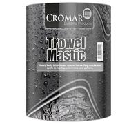 CROMAR Trowel Mastic - Heavy-Duty Bituminous Mastic for Roofing and Building Repairs | 2.5L