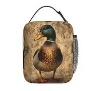 cromcu Duck Insulated Lunch Box for Women Men Duck Lunch Bag for Work,Picnic,Travel,Hiking,Beach Polyester