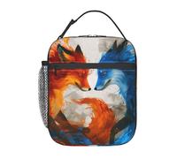 cromcu Insulated Lunch Box for Girls Boys Women Kids Fox Lunch Box for Work,Picnic,School,Travel,Hiking, Beach or Fishing Polyester Fox Lunch Bag