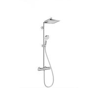 hansgrohe Crometta E - Shower System Showerpipe 240 1jet with Thermostatic Mixer chrome