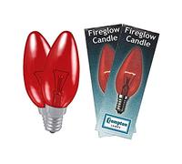 Crompton 2 X Fireglow Candle 40W Small Edison Screw Lamp
