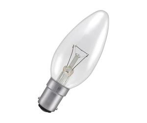 Crompton 25watt SBC Small Bayonet Cap Clear Candle