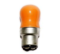 Crompton 2X Pygmy 15w Amber Bayonet Cap Perfect for Sign Lamps, B22, 15 W
