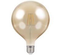 Crompton Crvin7G125Es 7.5W Vintage G125 Globe Lamp Led Filament Antique Dimmable Es-E27