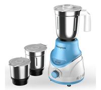Crompton DS 500W Mixer Grinder with Powertron Motor & Motor Vent-X Technology (3 Stainless Steel Jars, Sky Blue)