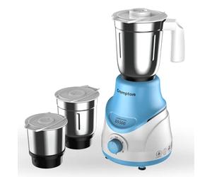 Crompton DS 500W Mixer Grinder with Powertron Motor & Motor Vent-X Technology (3 Stainless Steel Jars, Sky Blue)