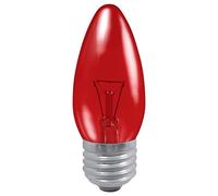 Crompton Fireglow Candle 40W Red ES-E27