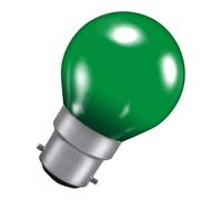 Crompton Lamps 15W Golfball B22 Dimmable Colourglazed IP65 Green
