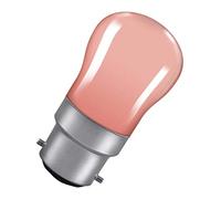 Crompton Lamps 15W Pygmy BC-B22d Dimmable Pink 25lm BC Bayonet B22 Incandescent Sign Coloured Outdoor External Festoon Light Bulb