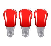 Crompton Lamps 15W Pygmy E14 Dimmable Red (3 Pack)