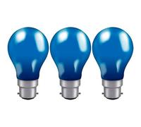 Crompton Lamps 25W Gls B22 Dimmable Colourglazed Ip65 Blue (3 Pack)