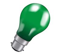 Crompton Lamps 25W GLS B22 Dimmable Colour Glazed IP65 Green Light Bulb