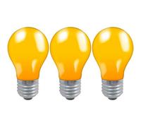 Crompton Lamps 25W Gls E27 Dimmable Colourglazed Ip65 Amber (3 Pack)