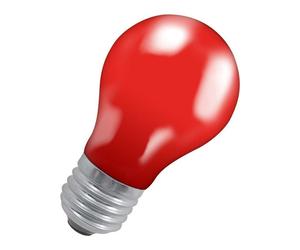 Crompton Lamps 25W GLS E27 Dimmable Colourglazed IP65 Red
