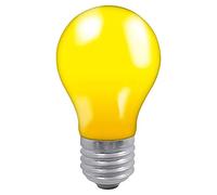 Crompton Lamps 25W GLS ES-E27 Dimmable Colourglazed IP65 Yellow 90lm ES Screw E27 Incandescent Traditional Outdoor Festoon Light Bulb