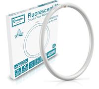 Crompton Lamps 40W T9 Fluorescent Circular 4 Pin Light Bulbs | Cool White 4000K | Energy Efficient Tube | Long-Lasting 10,000 Hours | GR10q Base for Magnifiers & Ceiling Lights