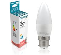 Crompton Lamps Candle LED B22 Bulb | 4.2W = 40W Equivalent | Warm White 2700K | Energy Efficient | Bayonet Lightbulb | Long Life 15,000-Hrs | Bulbs for Lamps