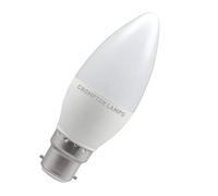 Crompton Lamps Candle LED B22 Bulb | 4.9W = 40W Equivalent | Daylight 6500K | Energy Efficient | Bayonet Lightbulb | Long Life 25,000-Hrs | Bulbs for Lamps