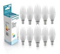 Crompton Lamps Candle LED E14 Bulb | 2.2W = 25W Equivalent | Warm White 2700K | Energy Efficient | Small Screw Lightbulb | Long Life 15,000-Hrs | Bulbs for Lamps